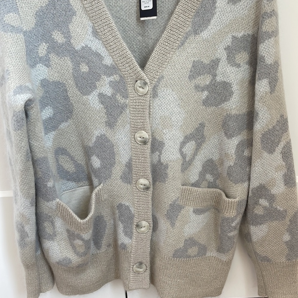 NWT Rag & Bone Leopard Cardigan - Picture 7 of 8